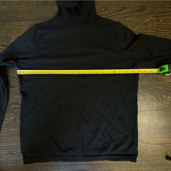 Talbots Women's Cotton Cowlneck Lightweight Black Sweater Size Large Petite - Picture 5 of 7